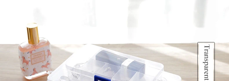 Luluhut пластик прозрачный органайзер для косметики box multi сетки маленький пластиковый ящик отделки ювелирных изделий box pill дело сборки
