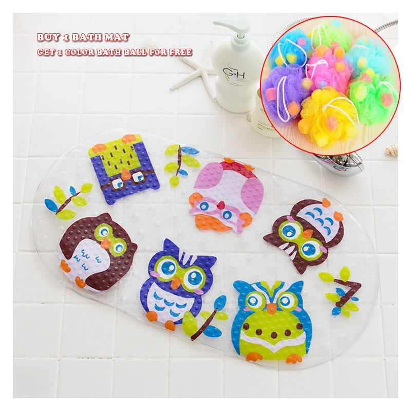 Tapis De Baignoire Antiderapant En Pvc Avec Ventouses Pour Salle De Bain Motifs Mignons Animaux Et Tapis De Baignoire Antiderapant En Pvc Avec Ventouses Pour Salle De Bain Motifs Mignons Animaux Et