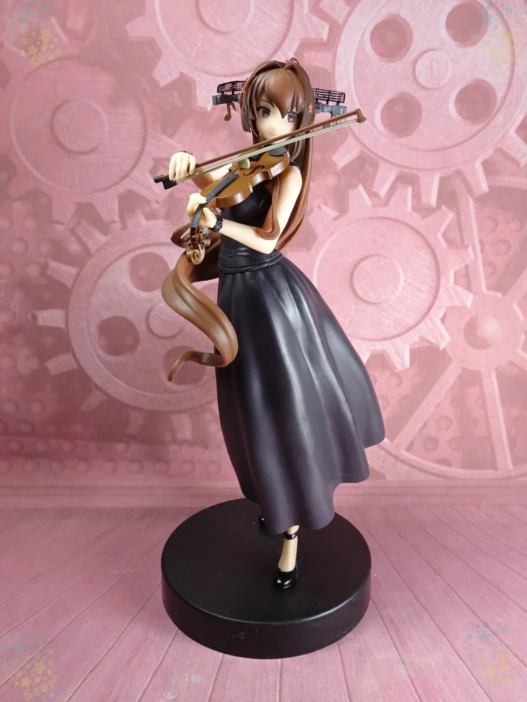 

20CM Japanese anime figure original collection kantai Yamato violin ver action figure collectible model toys for boys