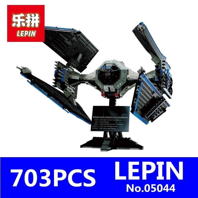 

LEPIN 05044 703Pcs Star Series Wars Limited Edition The TIE Interceptor Building Blocks Bricks Model Toys Compatible With 7181