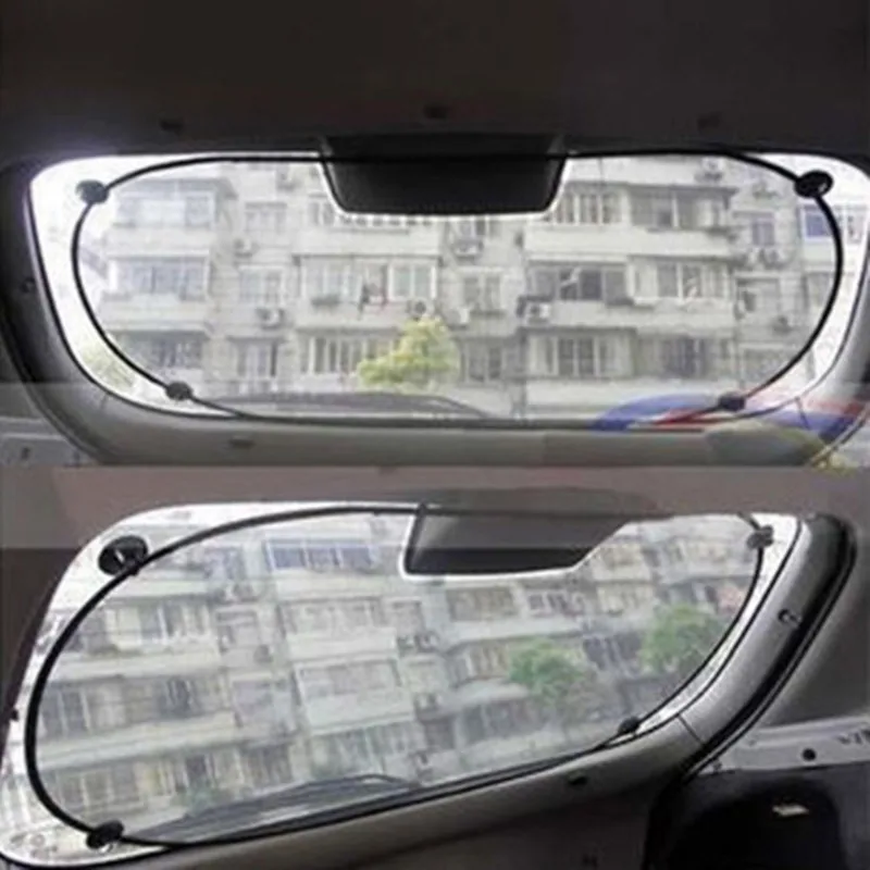 Складной автомобильный солнцезащитный задний солнцезащитный экран сетчатый экран заднее стекло летнее анти-УФ автомобильный солнцезащитный козырек ветровой экран чехлы