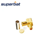 Superbat rf MCX обжимной Кабельный разъем с прямым углом для кабеля RG174, RG316, RG-188A, LMR100 75ohm