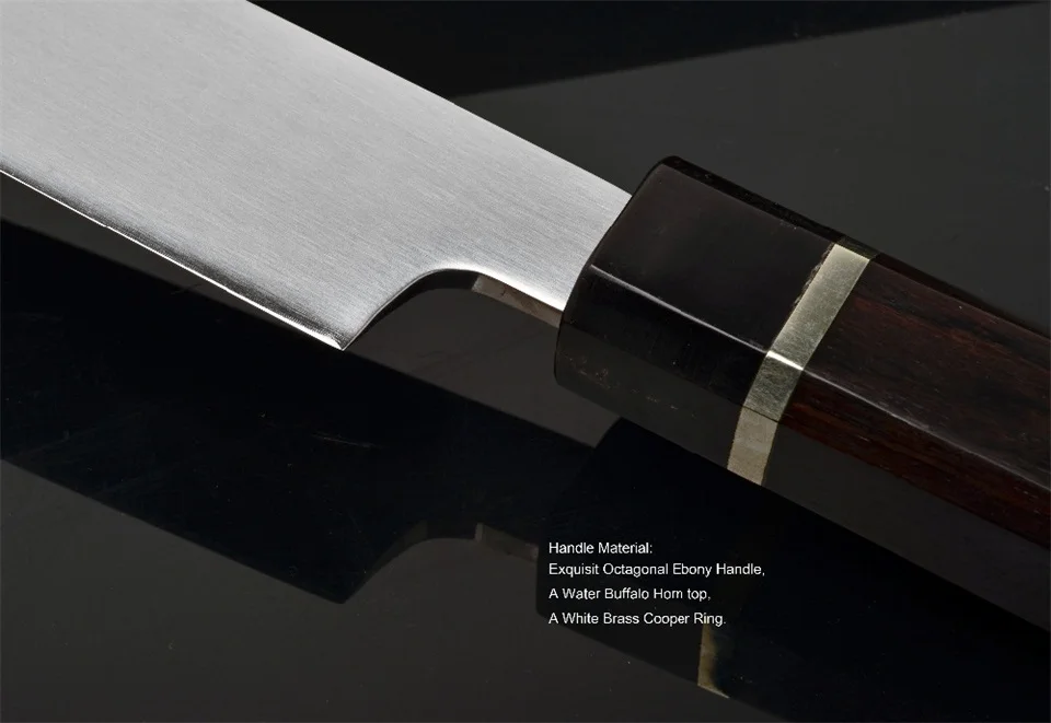 Японский нож шеф-повара Yanagiba Sakimaru Takohiki, кухонный нож, Германия 1,4116, нержавеющая сталь, японское филе лосося, 7 г