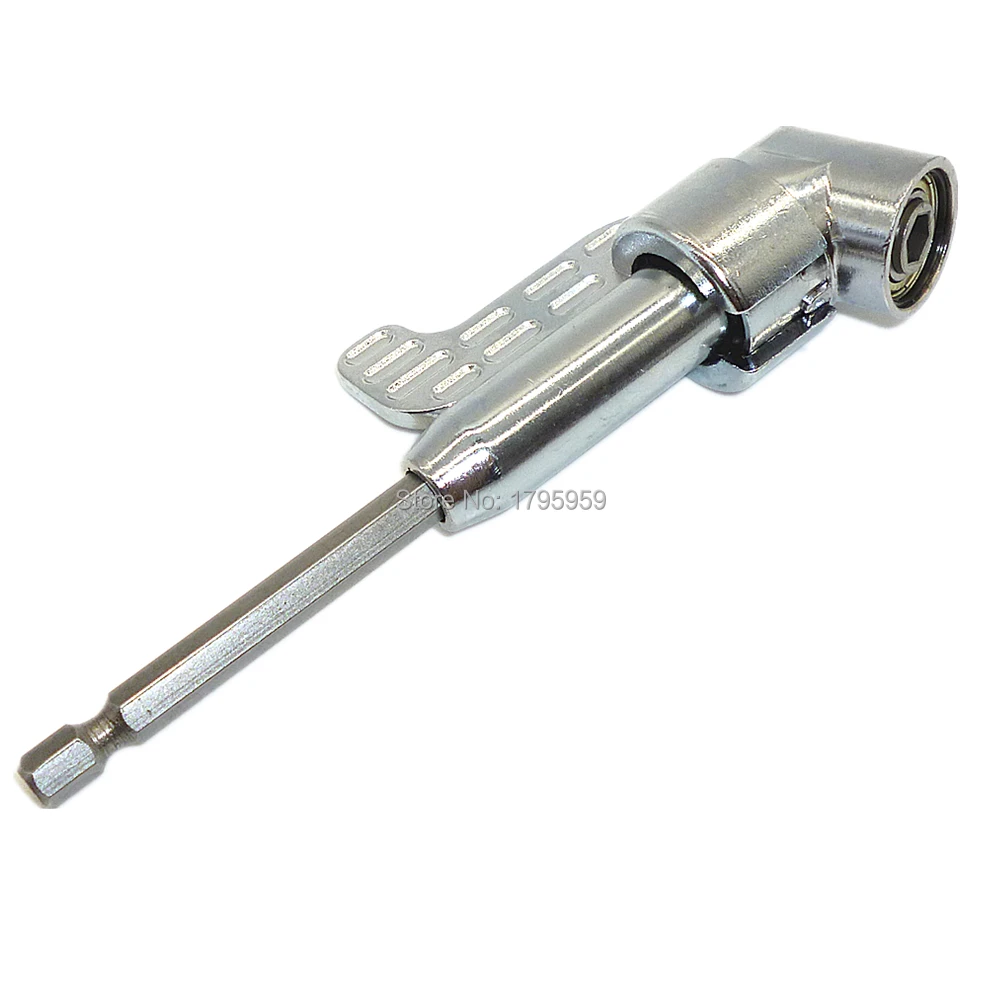 

105 Degree/Right Angle Magnetic 1/4" Hex Screwdriver Bit Holder Tool 360 Degree Adjustable Extension Screwdriver Bits Driver New