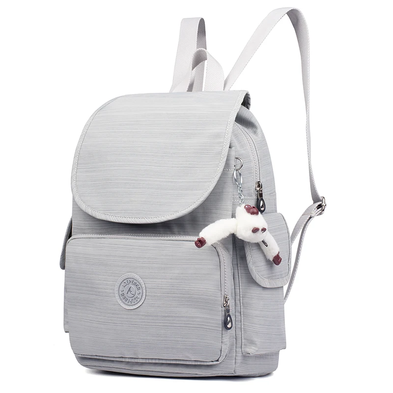 

Casual Original Women Bags for Women Backpacks Laptop school bags for teenage girls mochila feminina With monkey keychain
