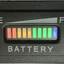 Шестиугольник 10 бар светодиодный цифровой индикатор заряда батареи состояние индикатор заряда вилочного погрузчика, подметальная машина, 12 В 24 в 36 в 48 в 60 В до 100 в