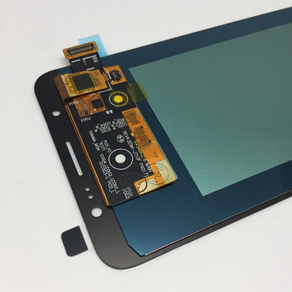 Оригинальный Super Amoled ЖК дисплей для Samsung Galaxy J7 2016 J710 J710F сенсорный дигитайзер экран