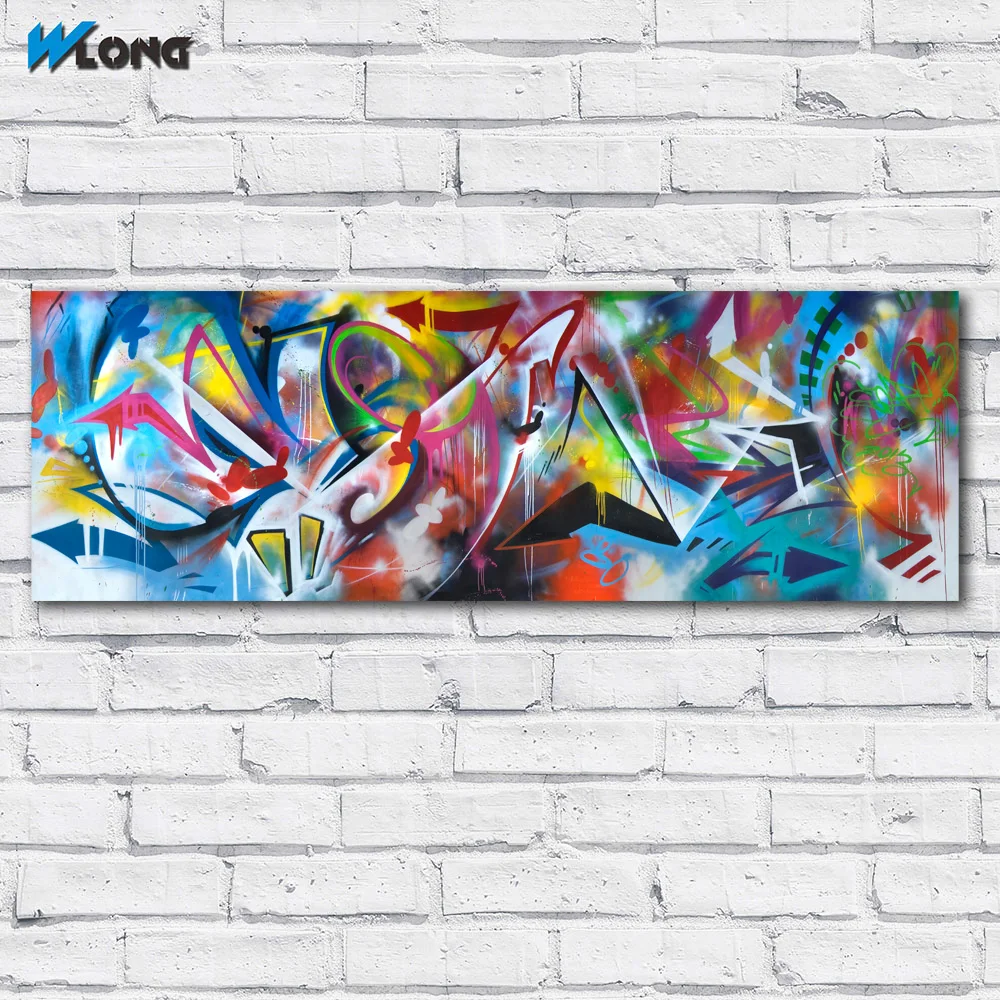 Billige Große größe Straße Graffiti Kunst Malerei Wand Kunst Ölgemälde Abstrakte Bild Home Decor Leinwand Druck Für Wohnzimmer Keine rahmen