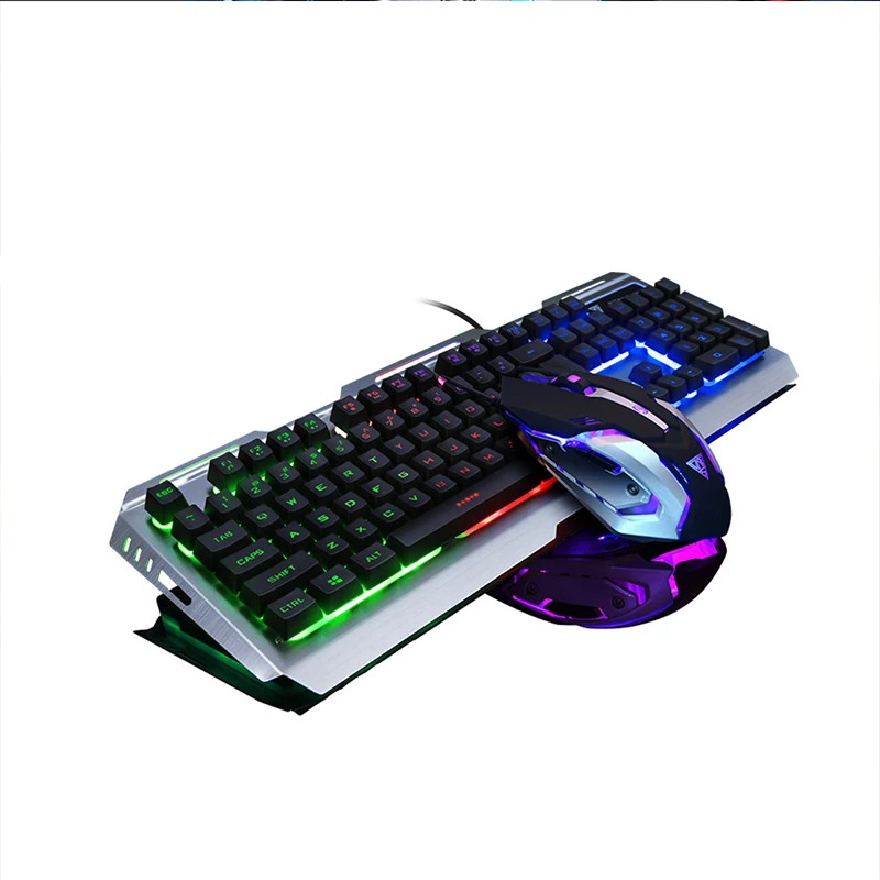 Клавиатуры и мышь английская RGB светодиодсветодиодный подсветильник ка игровая