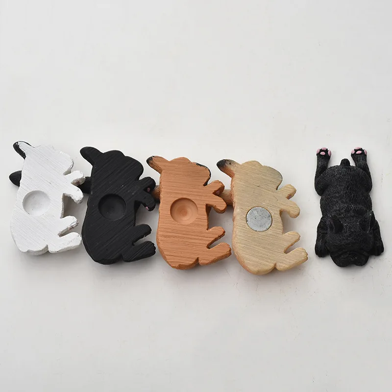 1pcs French Bulldog Fridge Magnets For Home Decoration Cute Cartoon Dog Sleep Pattern Refrigerator Stickers For Kids Stickers5