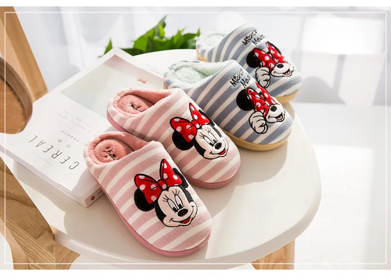 Chinelos de Bebê Chinelos de Fundo Macio e Quente Disney Algodão Acolchoado Bonito Menina Menino Casa no Convés Chinelos 2020 15 Home & Garden