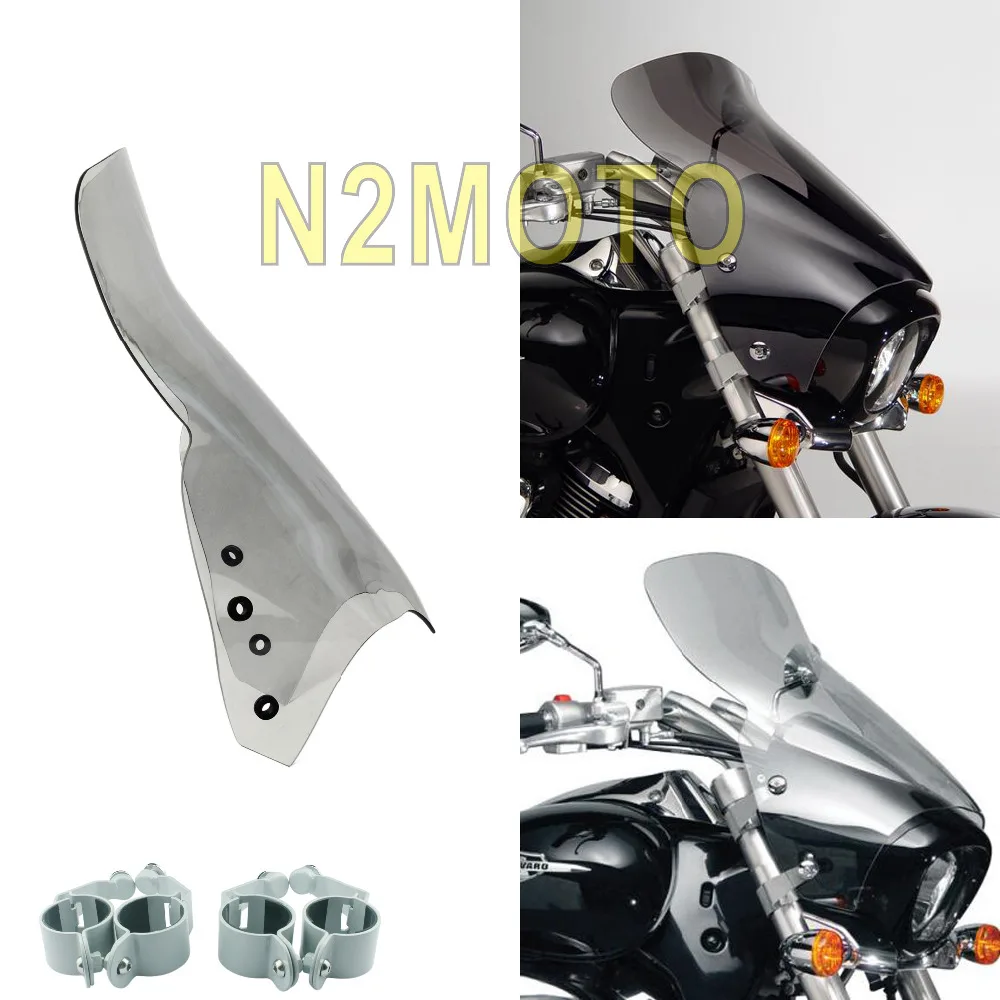 

Motorcycles Smoke Polycarbonate Windscreen Windshield Wind Deflector for Suzuki Boulevard M109R M90 M50 2006-2016