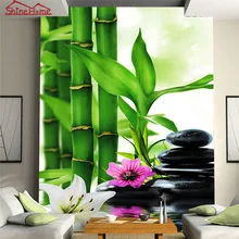Спа Массаж бамбуковый камень 3d фото кирпичная настенная бумага для стен 3d настенная бумага настенные рулоны Гостиная наклейки для дома Papel де Parede