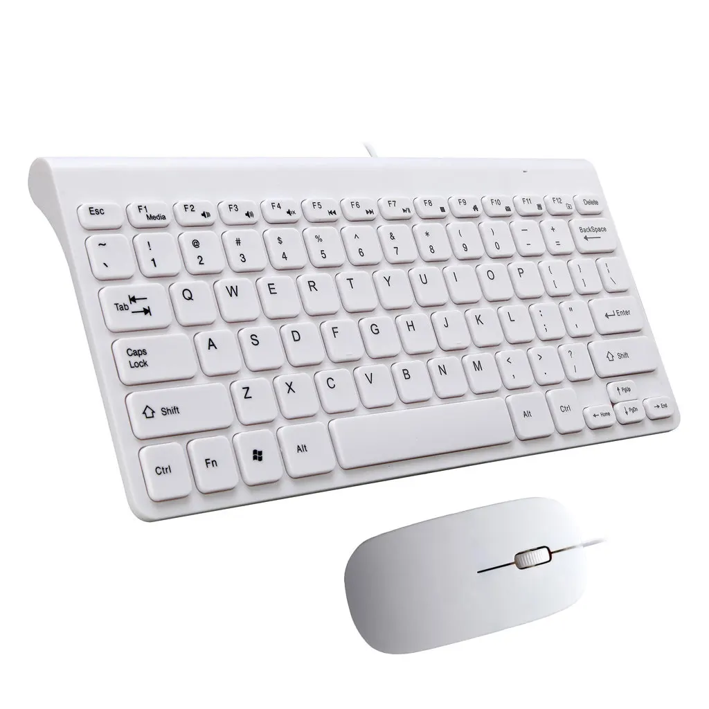 

Universal 78 Keys USB2.0 Wired Gaming Keyboard and Mouse Combos White laptops Accessories for Windows 98/SE/2000/7/8 Mac OS