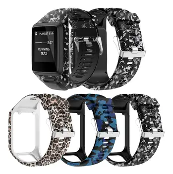 

Printed Replacement Watch Strap Wrist Band Strap For TomTom 2 3 Series Runner 2 3 Spark Series Golfer 2 Adventurer GPS Watch