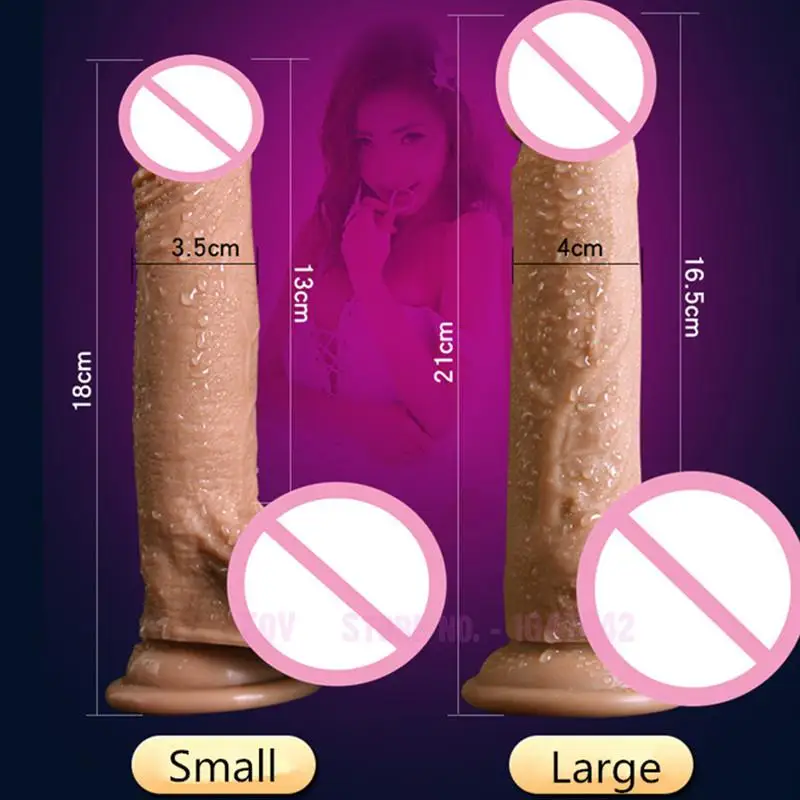 New Realistic Soft Silicone Huge Dildo, Suction Cup Strapon Artificial Penis Dick Masturbator Gode Adult Sex Toys For Woman.