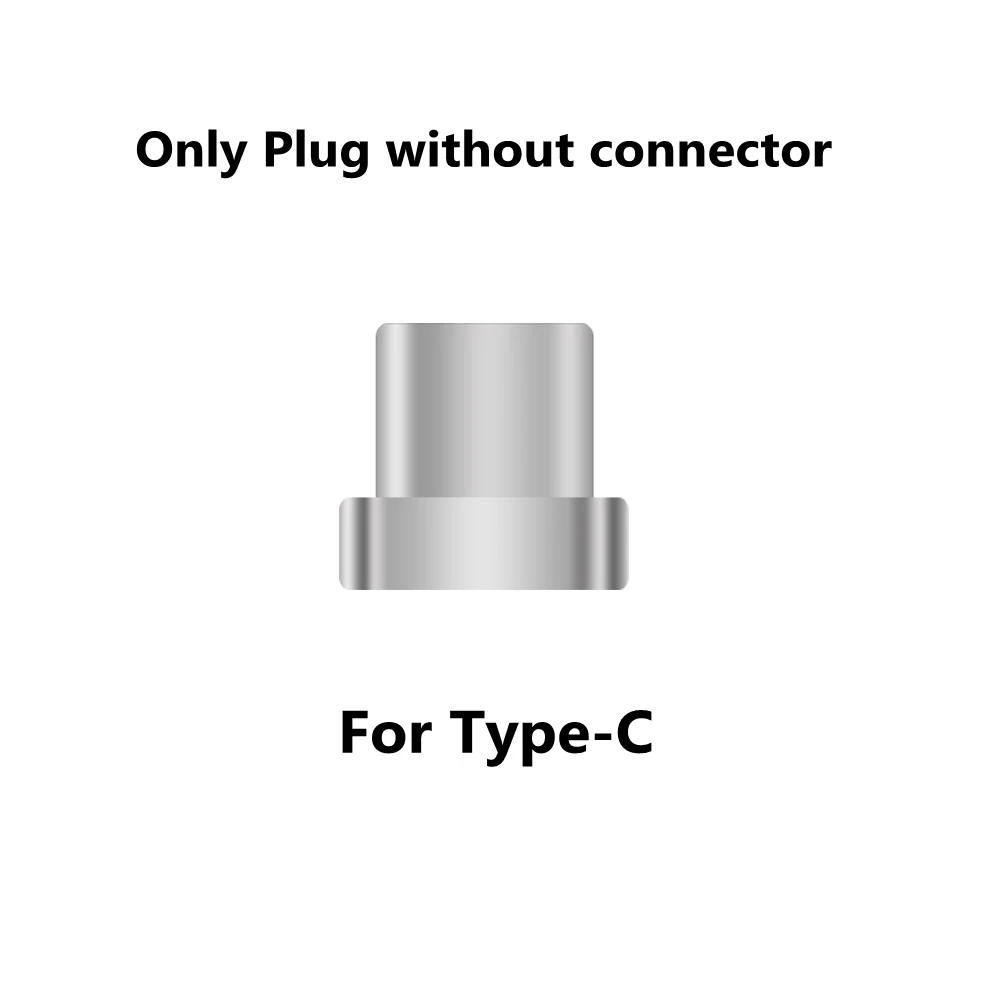 LED Light Magnetic Adapter Transfer Connector Magnetic Micro USB Connector Adapter IOS Android Type-C Magnetic Adapter USB TypeC - Цвет: Only Plug for Type C