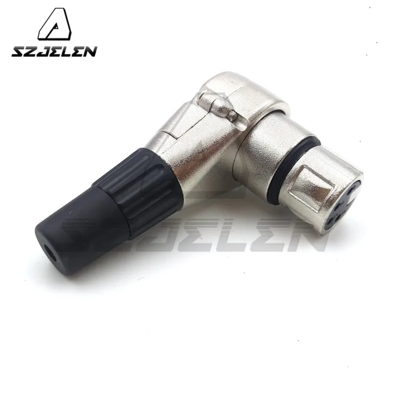 

Right angle 90 Degree XLR 4pin female socket for Anton etc camera power supply