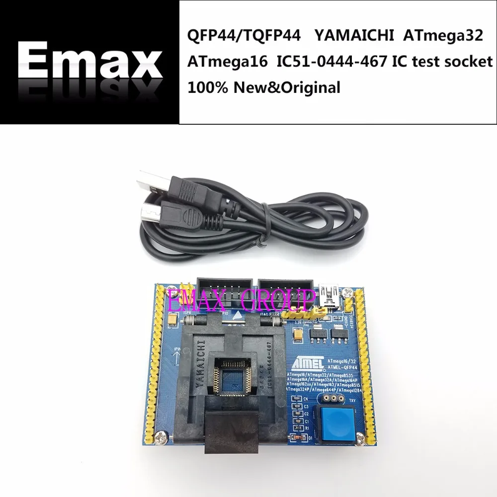 QFP44 TQFP44 ATmega32 ATmega16 тестовая плата для интегральных схем сиденье Тесты гнездо Тесты скамья burn-в гнездо адаптера Программирование сиденье