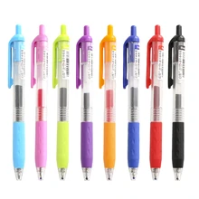 Быстросохнущая цветная нажимная школьная гелевая ручка конфетно-цветной гель-пресс-ручка