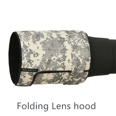 ROLANPRO Lens Camouflage Rain Cover for Canon EF 500mm F/4 L IS USM Lens Protective Sleeve Telephoto lens hood 