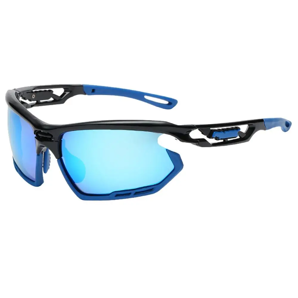 Поляризационные Велоспорт очки Спорт очки прогулочные солнцезащитные очки УФ Зонт с рисунком с обратной стороны Солнцезащитные очки для женщин Óculos Ciclismo Горячая D - Цвет: Blue