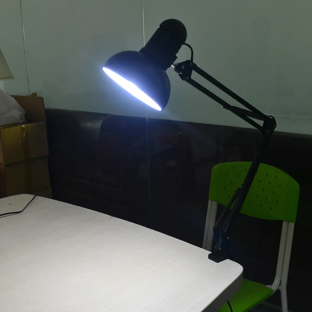 

Foldable Desk Lamp Flexible Table Light E27 Clip Reading Studying Book Light for Home Office Home Bedroom Study Studio