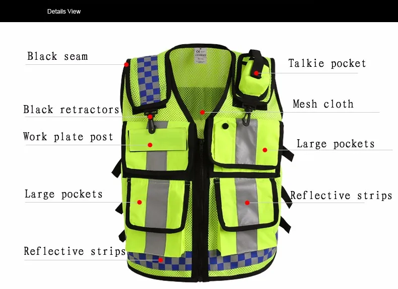 Gilet Riflettenti Chiwo - 2 Pezzi, Alta Visibilità Per Corsa, Ciclismo E Escursionismo Notturno - Foto 2