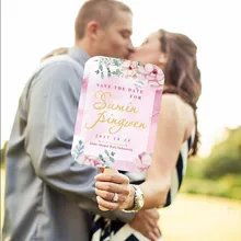 30 шт. свадебный подарок бумажный ручной вентилятор индивидуальная Свадебная меню программа расписание карты фото реквизит подарок для гостей