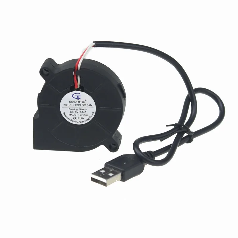 

Вентилятор Охлаждающий Gdstime DC 5 В, USB, 50 мм x 50 мм x 15 мм, 5015 дюйма