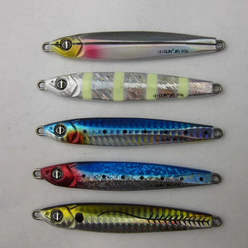 Saltwater Lure Fishing Metal Jig Sea Bass Salmon Bait 95mm/60gin