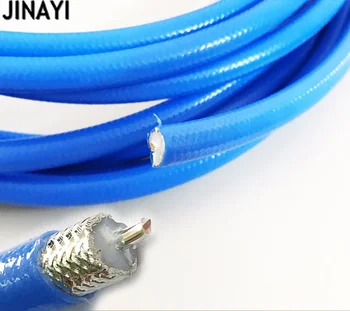 

5m 16ft RG401 Blue cable Wires Semi Flexible RF coaxial cable 50ohm