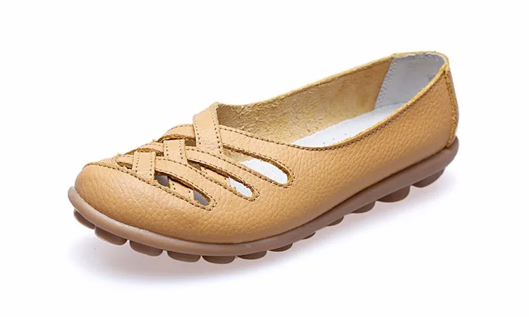 Hot Sale 2016 Spring New PU Leather Woman Flats Moccasins Comfortable Woman Shoes Cut-outs Leisure Flat Woman Casual Shoes ST181 (16)