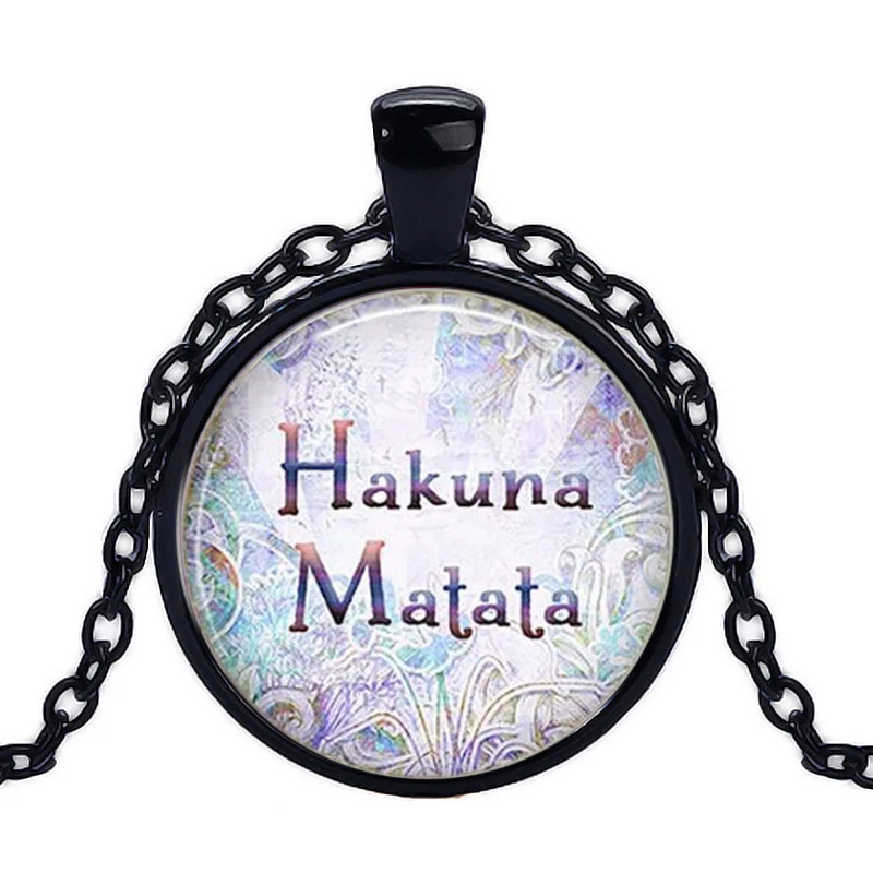 Бренд caxybb Лидер продаж Hakuna Matata вдохновляющие стеклянные купольные украшения