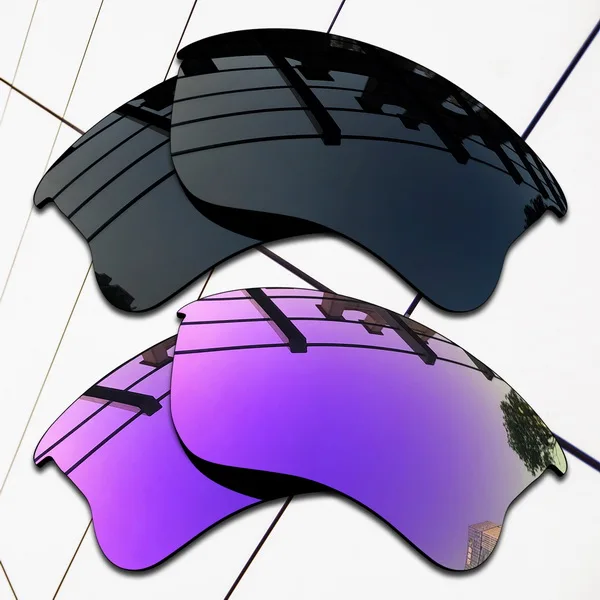 Wholesale E.O.S Polarized Replacement Lenses for Oakley Half Jacket 2.0 XL Sunglasses- Varieties Colors - Цвет линз: Black and Violet