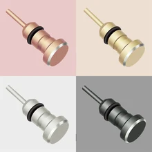 Алюминиевый сплав телефон 3,5 мм разъем для наушников пылезащитный Разъем 2в1 sim-карта лоток для извлечения Pin инструмент Пылезащитный колпак гаджет для iPhone 6 6s 5s 5