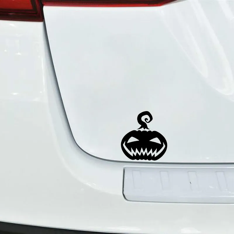 

Pumpkin Horror Ghost Face DecorationFor Auto Car/Bumper/Window Vinyl Decal Sticker Decals DIY Decor CT4080