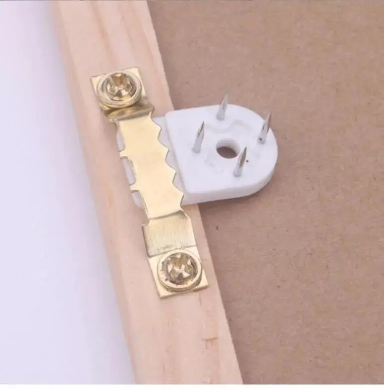 10 sets copper picture hanger with screws and hookin Picture Hangers