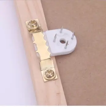 

10 sets copper picture hanger with screws and hook