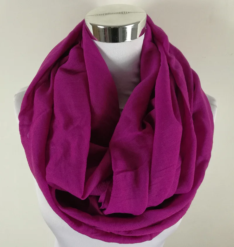 Новые модные однотонные шарфы burbry с круглыми петлями, женский шарф Infinity, роскошный бренд Kallove для женщин, шаль, женские шарфы - Цвет: Purple