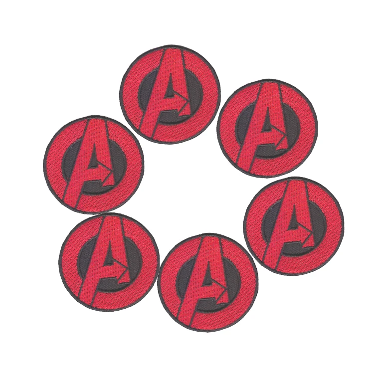 

Factory outlet AVENGERS Small Red A EMBROIDERED IRON-ON PATCH marvel hulk captain america DIY Clothing patch