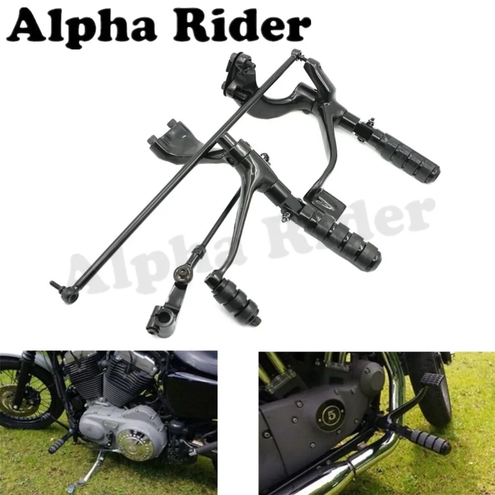 Forward Control Pegs Levers Linkage Complete Kit for Harley Sportster