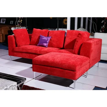

Modern Velvet red color living room sofa