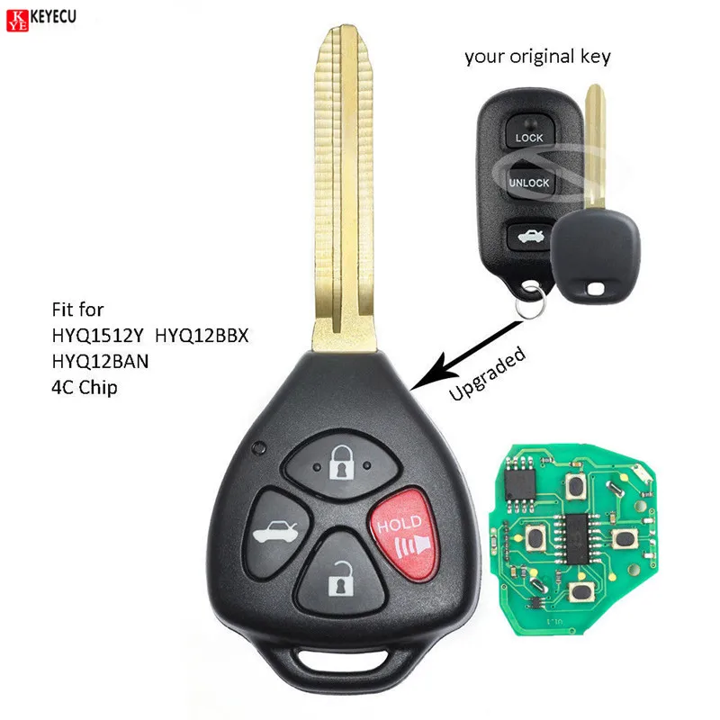 Улучшенная версия Keyecu для Toyota Avalon 1998 1999 2000 2001 2002 2003-FCC: HYQ12BBX HYQ12BAN HYQ1512Y | Автомобили и
