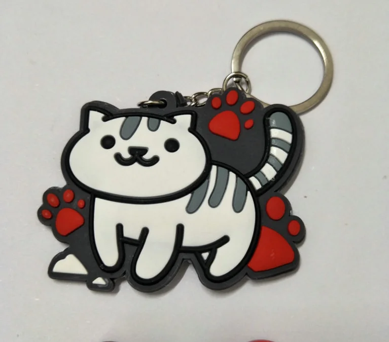 1 шт. Милая онлайн японская игра Neko Atsume ПВХ подвеска брелок милый кот Классическая