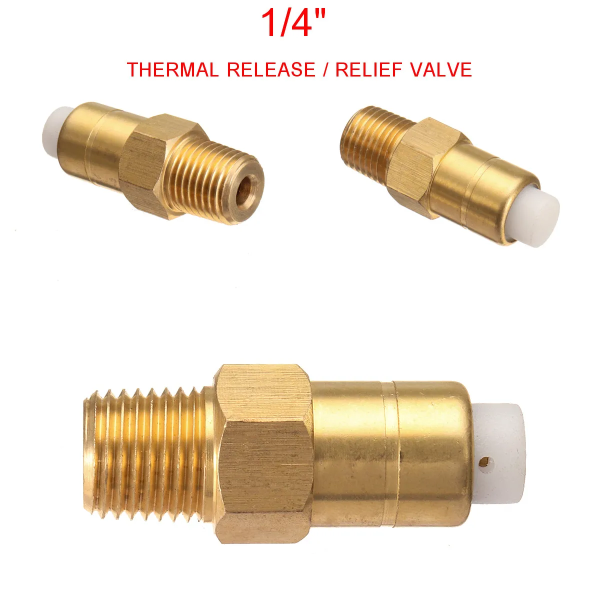 

Brass Thermal Release Safety Relief Valve Pressure For Washer Water Pumps 1/4''
