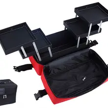 Косметичка с подносом новинка профессиональных женщин большая емкость коробка для хранения Сумка дорожная несессер косметичку