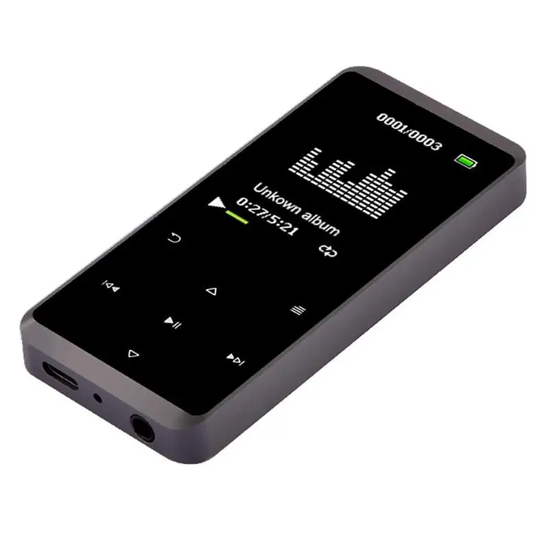 Мини C15 Bluetooth 4,1 HiFi MP4 медиаплеер Видео FM Радио металлический рекордер 4,1 HiFi 8G MP3 MP4 проигрыватель с функцией записи ручка - Цвет: 16GB Grey