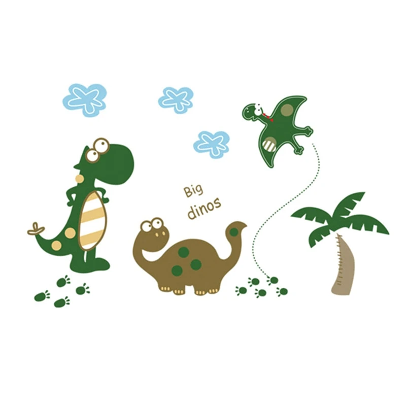 2018 Sticker Cute Dinosaur Nursery Wall Stickers Animals Wall Sticker