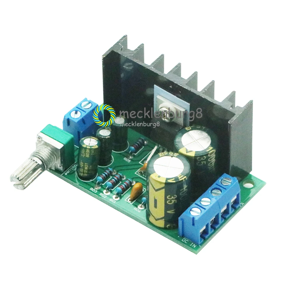 

TDA2050 DC 12-24V 5W-120W One Channel Mono Audio Power Amplifier Board Module 1-Channel 60*35*40mm